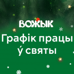 Напярэдадні Новага года ў крамах сеткі Вожык зменены графік працы!